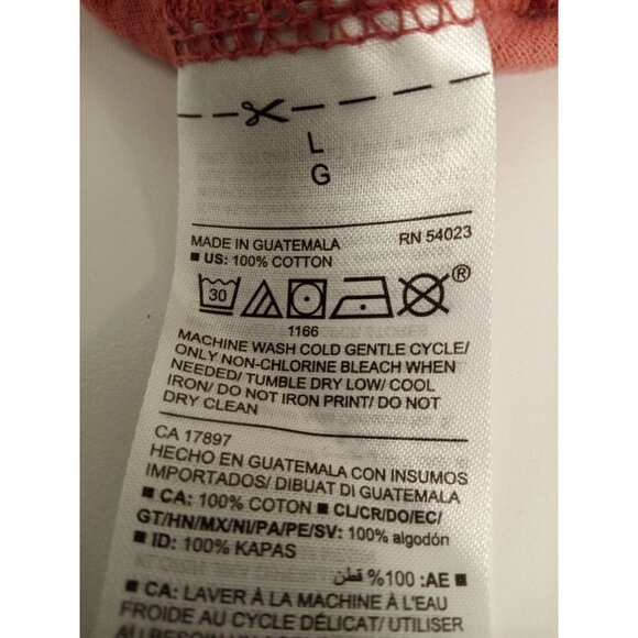 Old Navy Women's Pink, White Flower Short Sleeved Tee Size Large - Picture 5 of 5